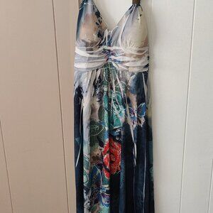 Vintage Y2K Halter Neck Bedazzled Cruise Dress